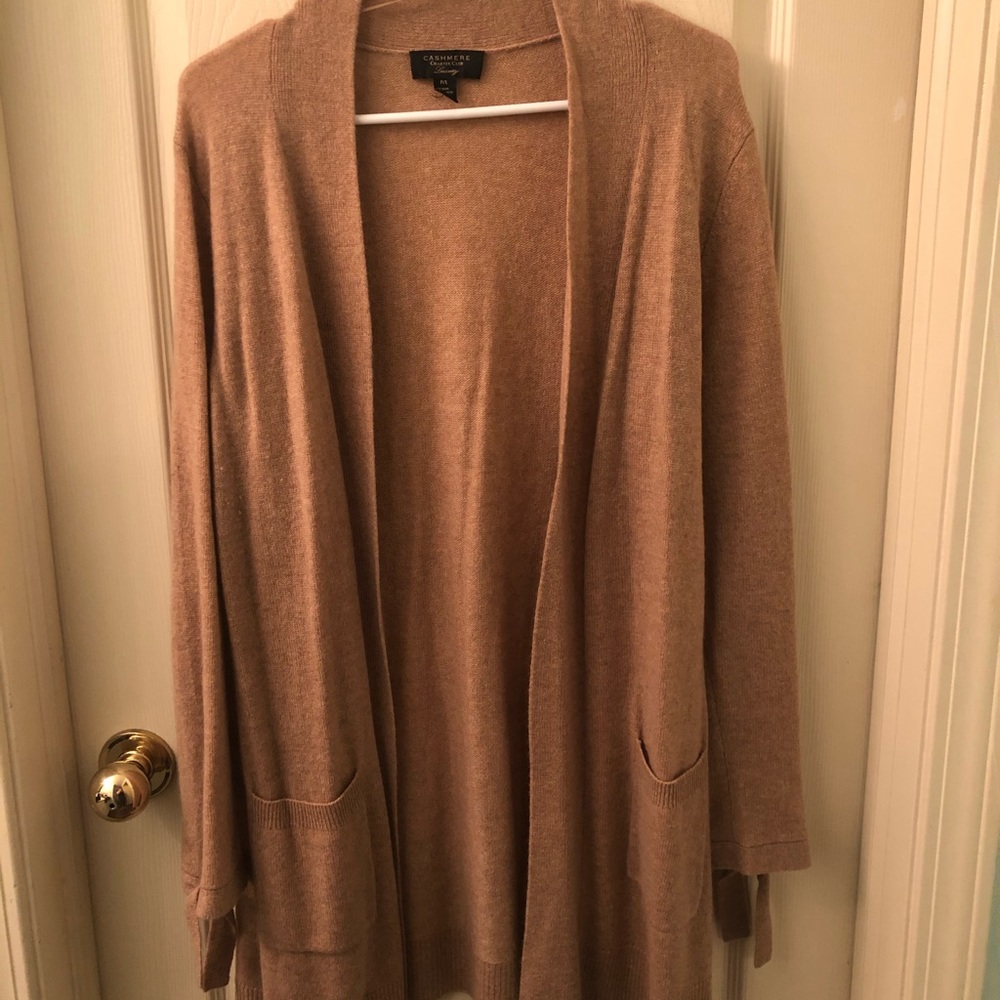 💕Tan Cashmere Cardigan Sweater💕